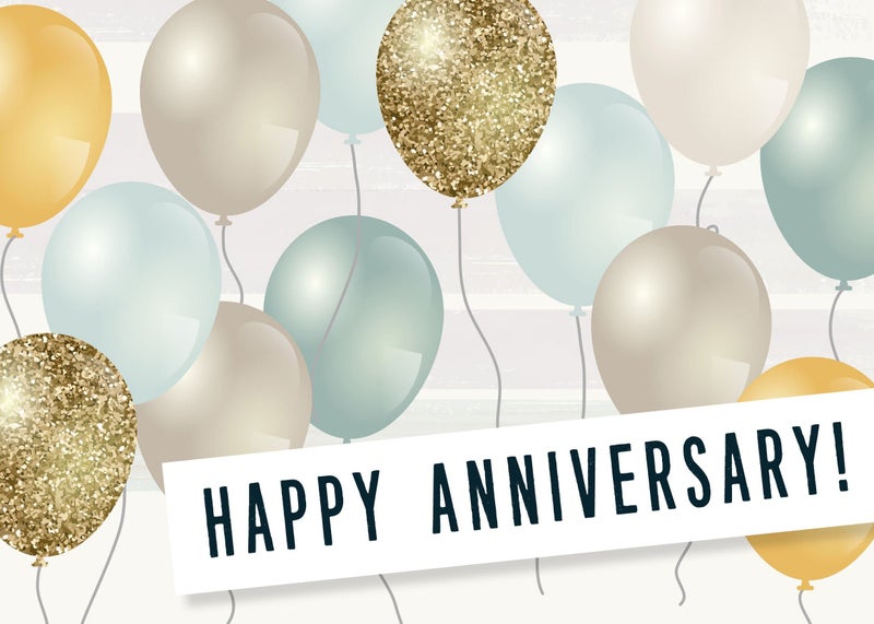CEO Cards Work Anniversary Cards with Envelopes for Employees (Balloons) Bulk 25 Pack Appreciation Greeting Card Set for Business - 5x7 Inch â€“ Office, Work, Coworkers & Team (A2003) - Image 2